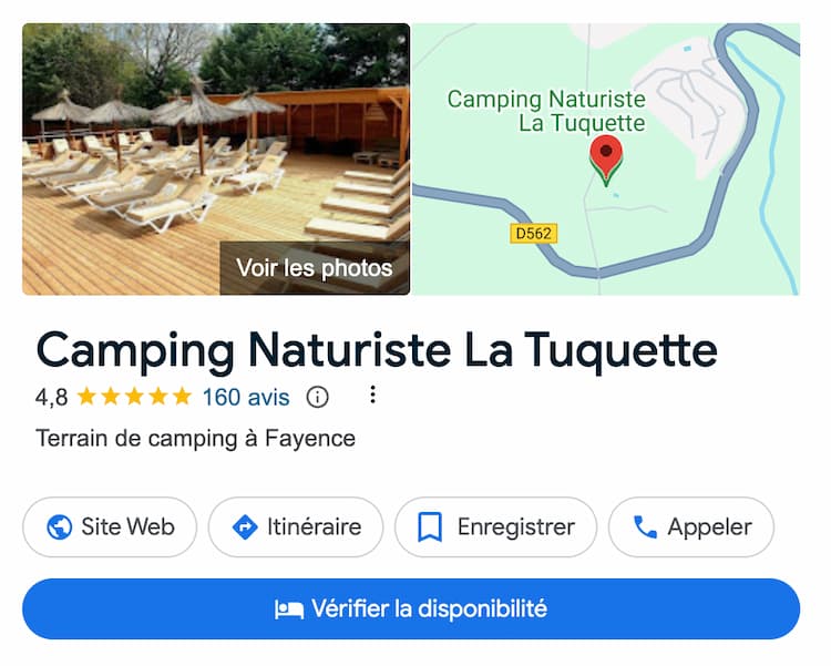 Avis clients Google