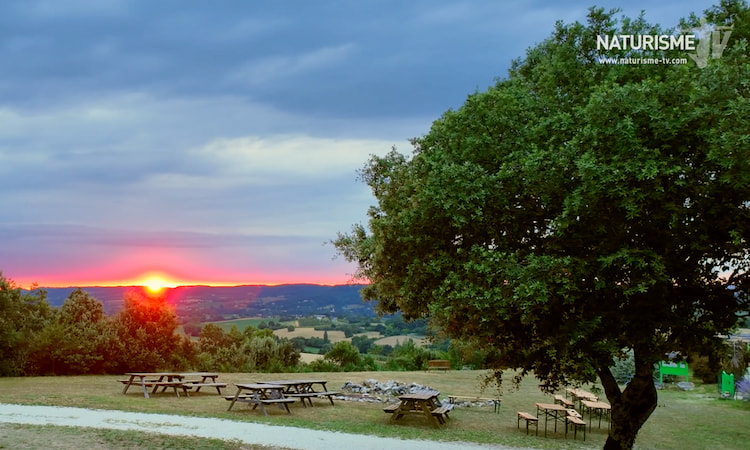 Coucher de soleil aux Manoques en Tarn et Garonne